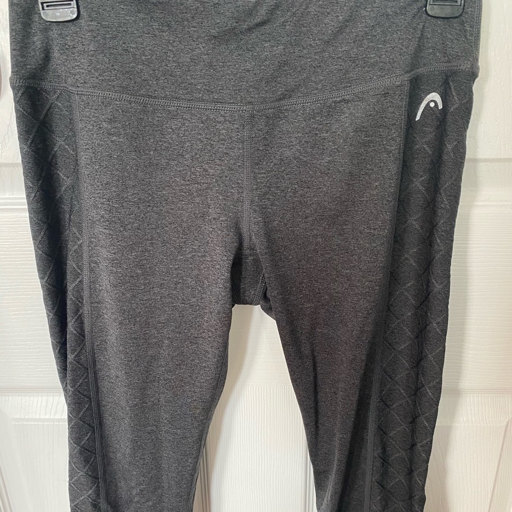 Head gray cropped sports leggings